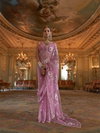 Pichhawai Ruby Chiffon Embroidery Designer Saree Suppliers In India